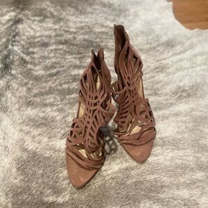 Zara Brown Strappy Heels